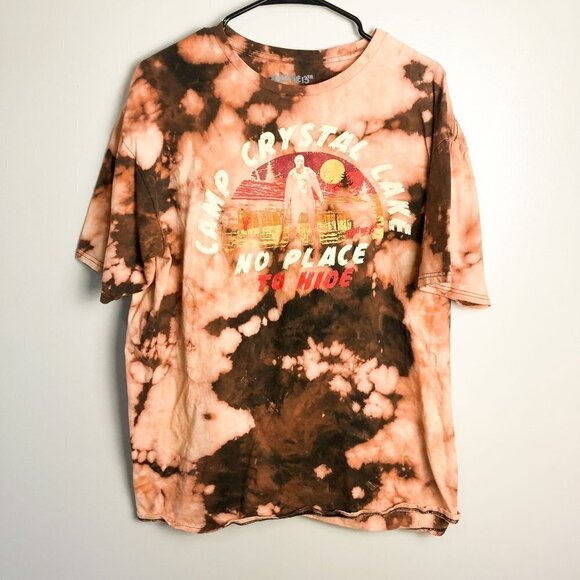 Friday the 13th Camp Crystal Lake Tie Dye Crewneck T Shirt 2X - Picture 1 of 5